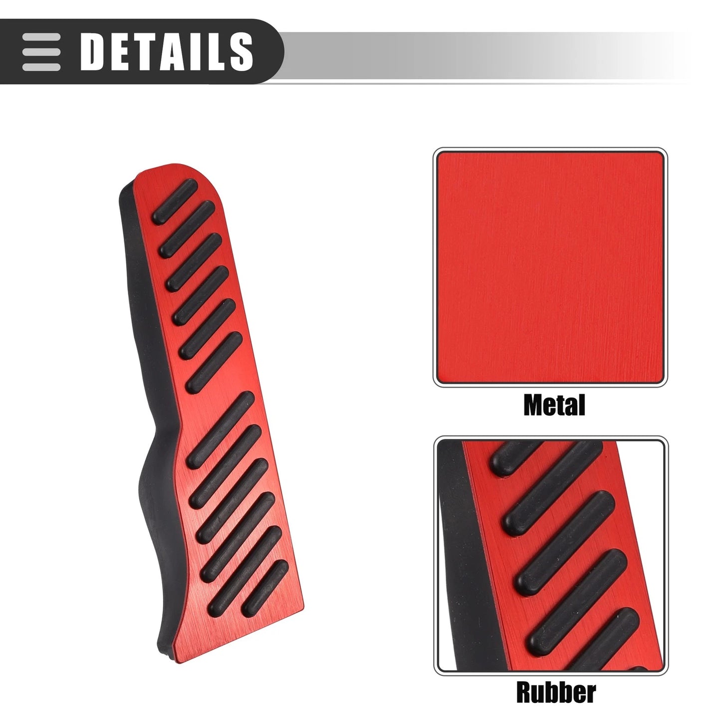 1 Set Brake Pedal Covers for Chevrolet Camaro (2016-2022) Black Red