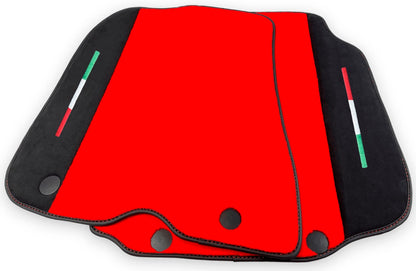 Genuine Alcantara Leather Floor Mats for Ferrari 812 Superfast (2017-2023)