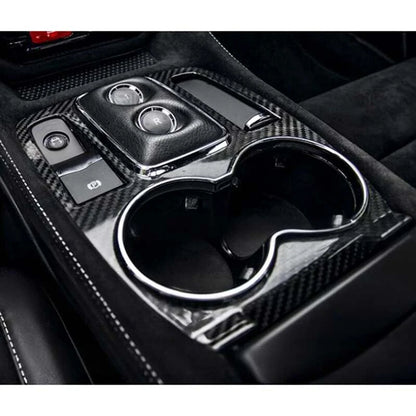 100% Carbon Fiber Gear Shift Panel Cover Trim Fit for Maserati GranTurismo 08-19