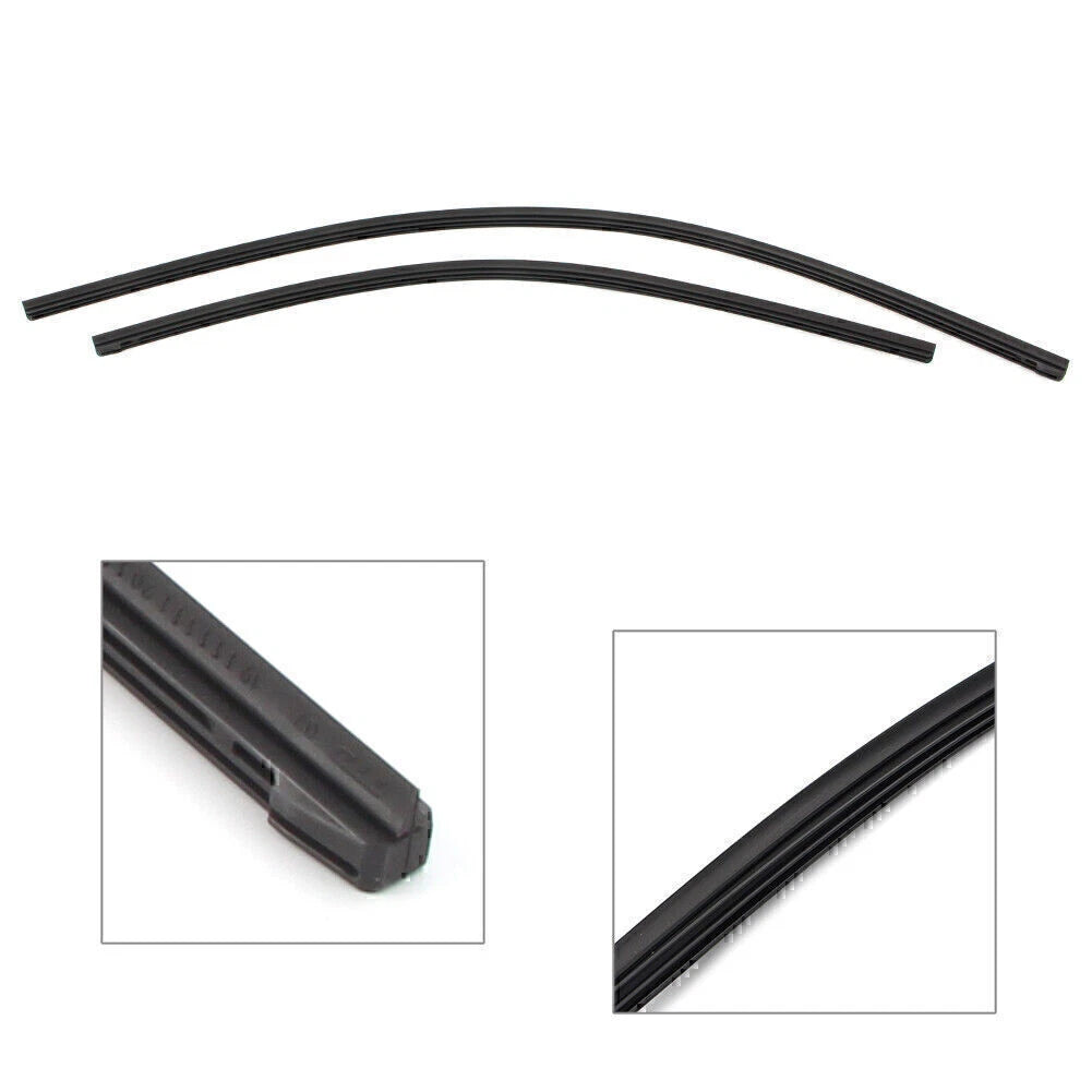 Black Wiper Blade Inserts for LEXUS IS350 IS250 IS200T IS300 (2014-2021)