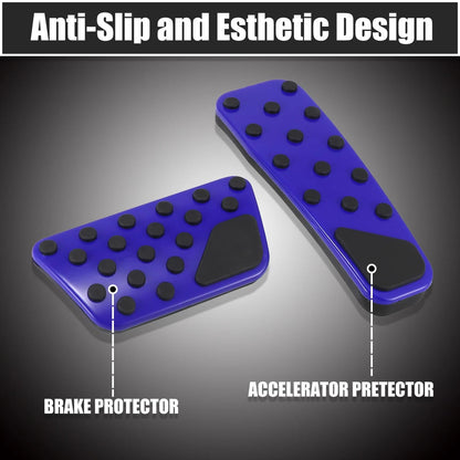 Pedal Cover Set Blue for Dodge Charger (2009 - 2019)