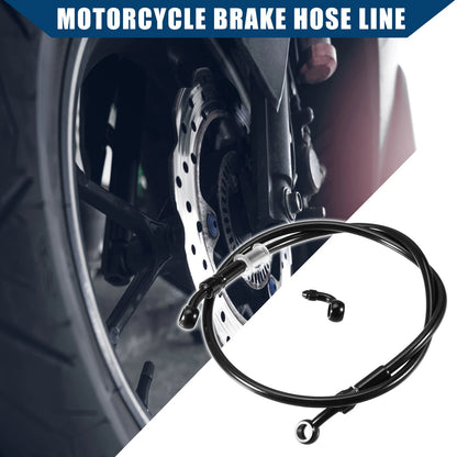Set 90cm Motorcycle Hydraulic Brake Line Oil Hose Fitting with Banjo