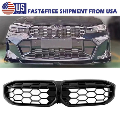 Star Style Black Front Grill Center Grille for BMW 3 Series G20 G28 (2023-2024)