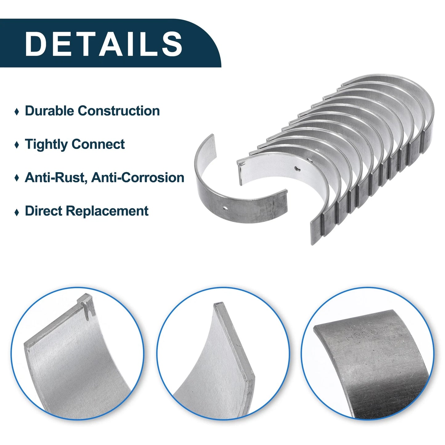 Connecting Rod Bearing Set for Nissan (12 Pcs)