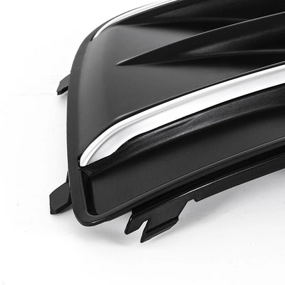 Front Bumper Lower Grill Fog Light Lamp Grille Cover for Audi Q5 (2018-2020)