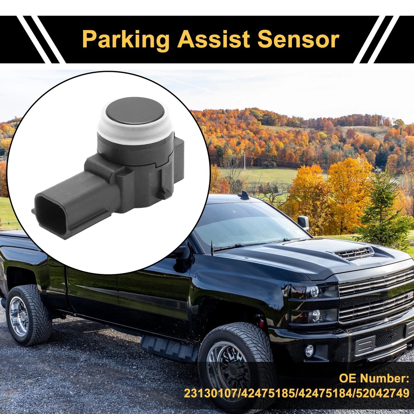 4 x Bumper Reverse Parking Sensor for Chevrolet Silverado 1500/2500