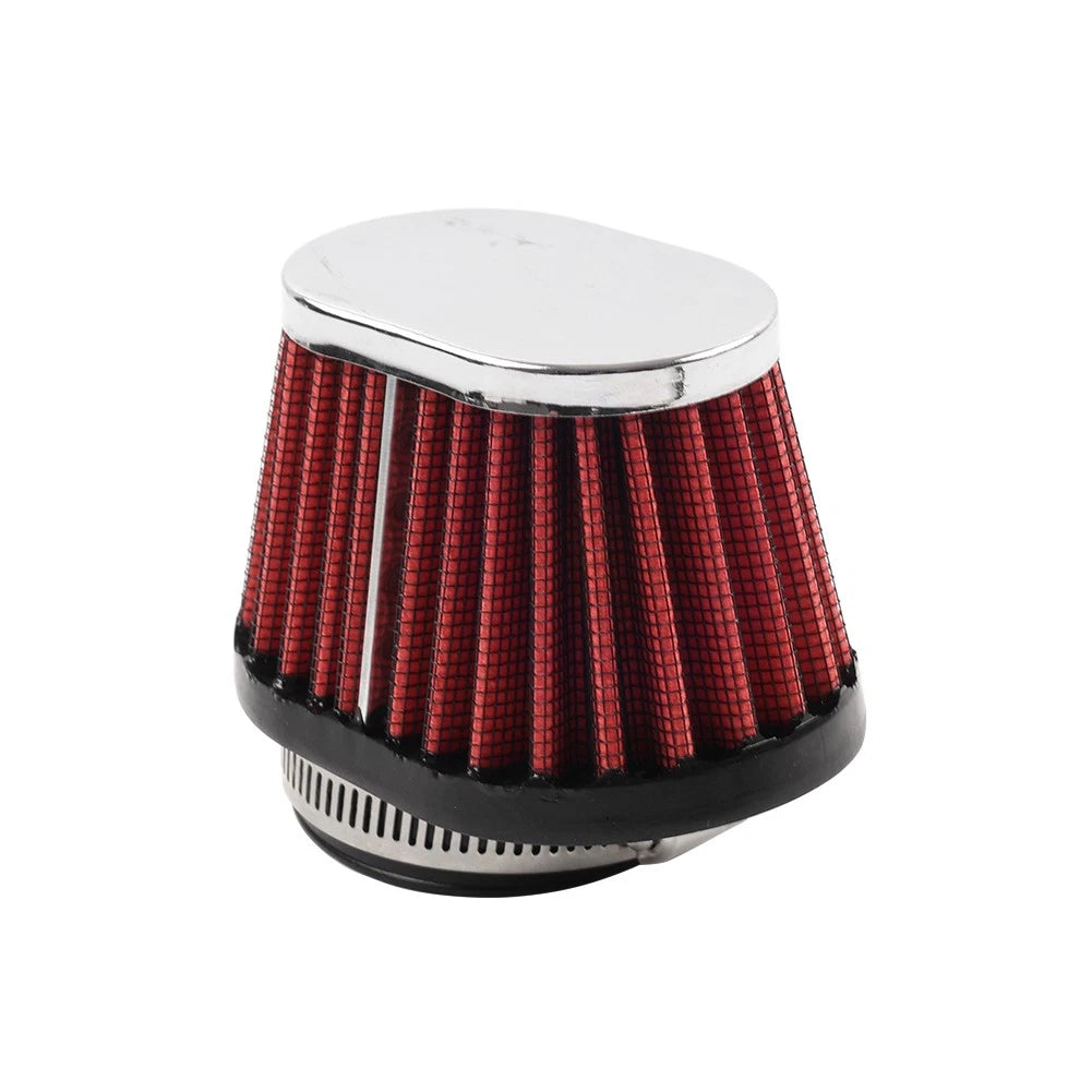 55MM Motorcycle Oval Air Intake Filter Cleaner for Make & Model