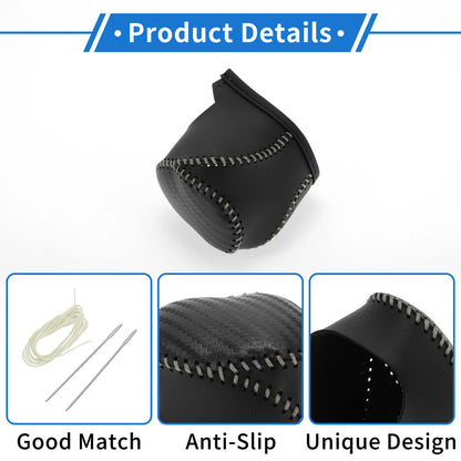 Car Gear Shift Knob Cover for Toyota CH-R 2017-2021 Black Carbon Fiber