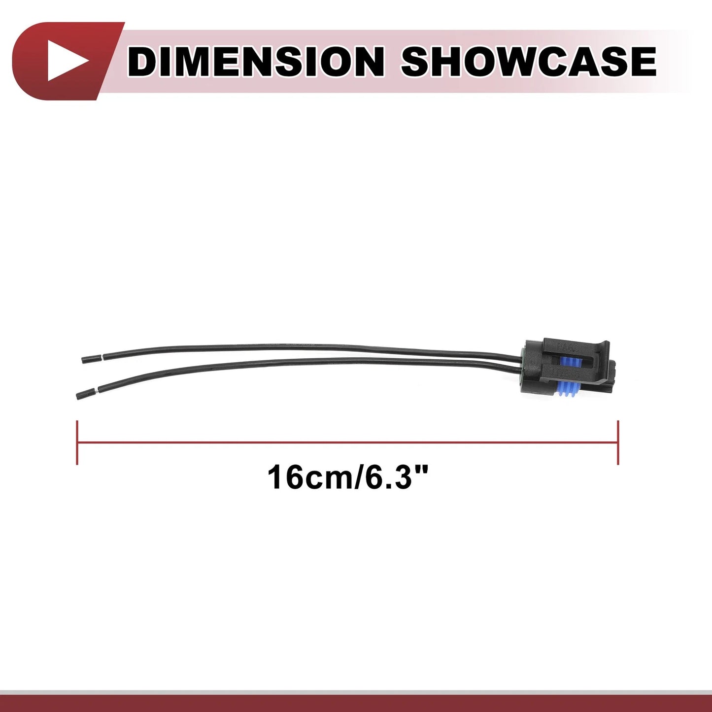 1 Set Wiring Harness 2-Pin 18 Gauge for GMC Sierra Yukon (2000 - 2015)