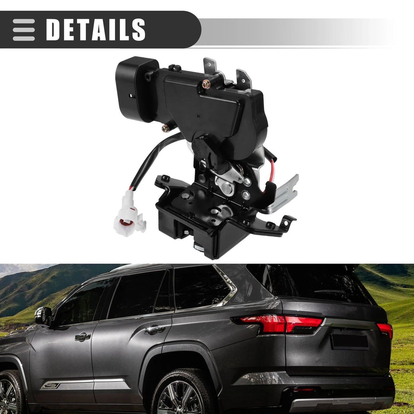 Boot Latch Actuator for Toyota Sequoia 2001-2007 (2001-2007) Black