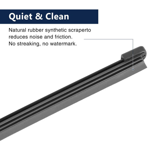 15" Rear Windshield Wiper Blade Arm Set for Volvo XC90 (2007-2010)