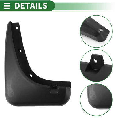 Mud Flaps Splash Guards for Ford Escape (2010-2013) with Mount Accessories