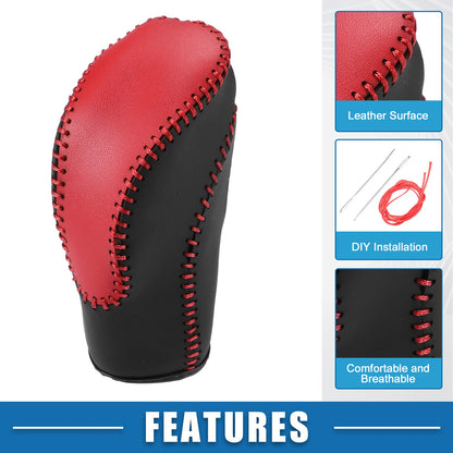 Gear Shift Lever Cover for Subaru Crosstrek (2018-2023) Black Red