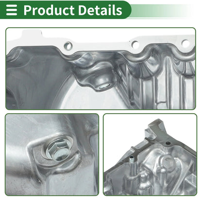 1 Pcs Engine Oil Pan for Acura MDX V6 3.5L Aluminum (2016-2020)