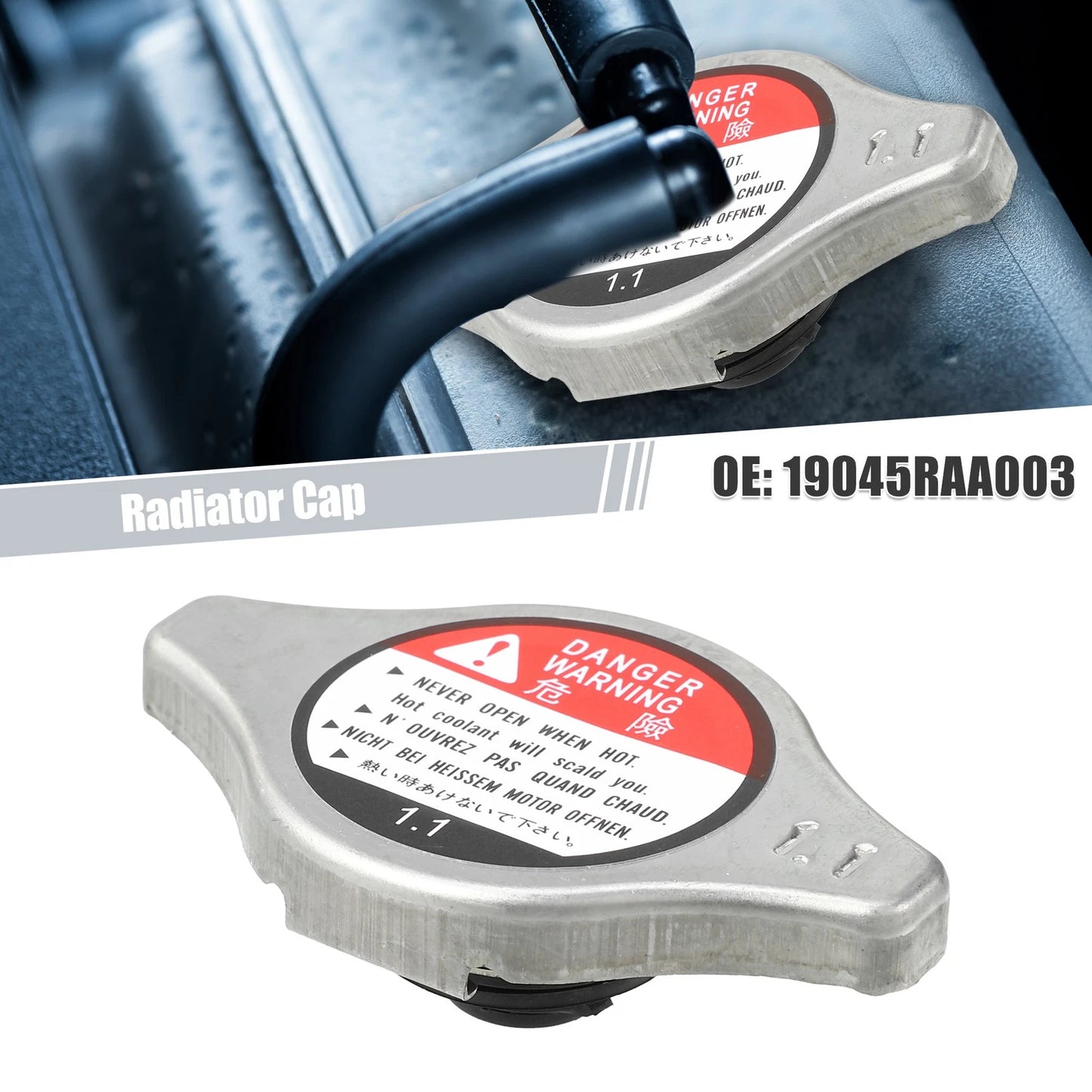 Radiator Cap for Honda Accord (No. 19045RAA003) - Engine Coolant (2003-2007)