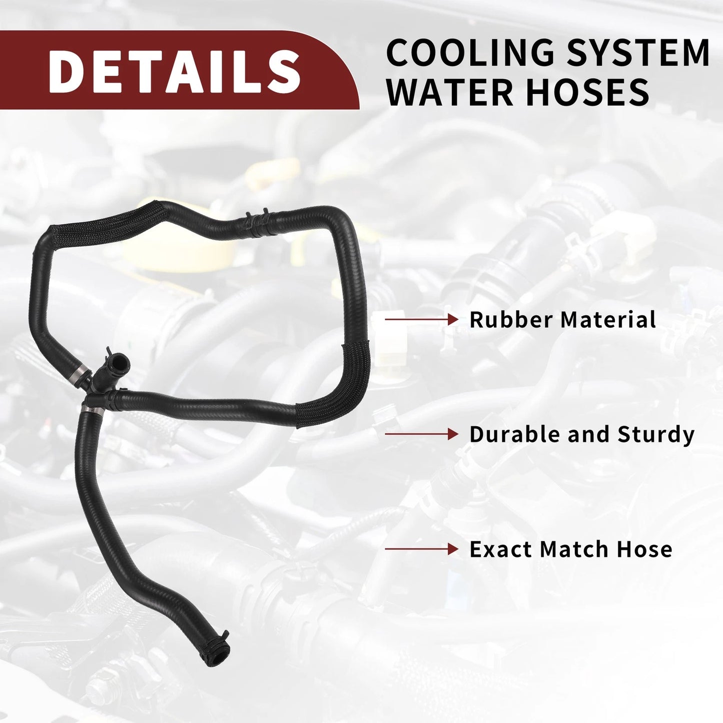 Heater Hose for Ford Fusion 2.0L, Lincoln MKZ (2013-2016)