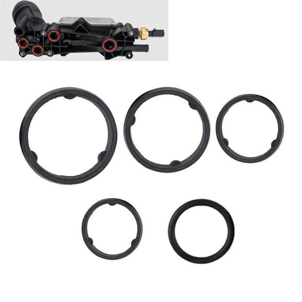 5x Oil Filter Adapter Gasket Set for Chrysler Jeep Dodge Ram 3.2L 3.6L (2014-2021)