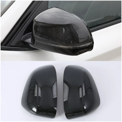 ABS Carbon Fiber Side Rearview Mirror Lid Cover Trim for BMW X3 2018-2024