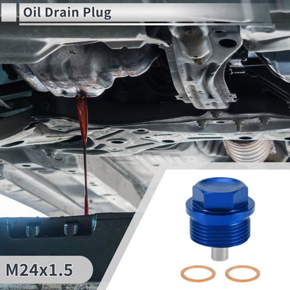 Engine Oil Drain Plug M24x1.5 with Gasket for Car/Motorcycle/Boat