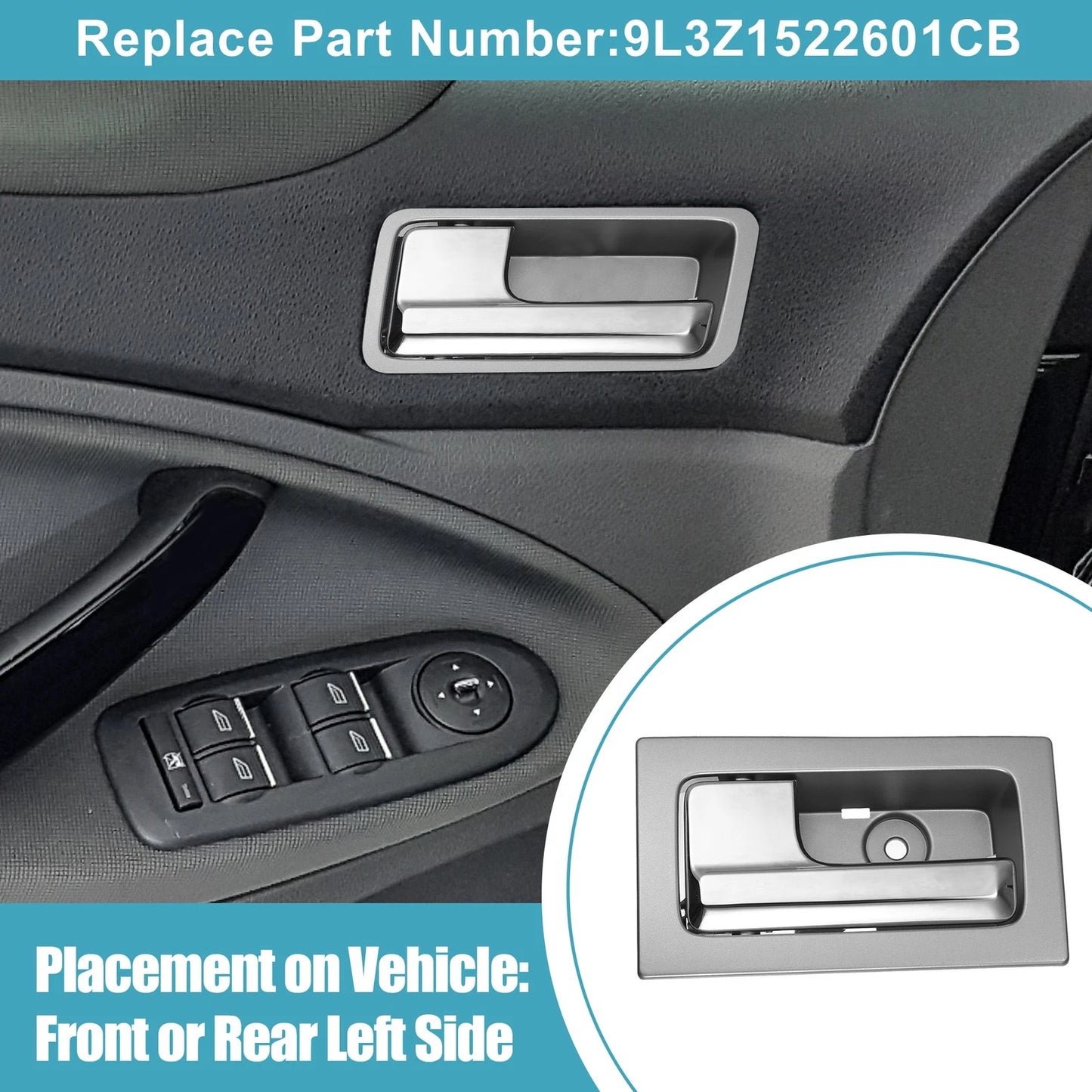 Front Left Interior Door Handle for Ford F150 (2009-2014)