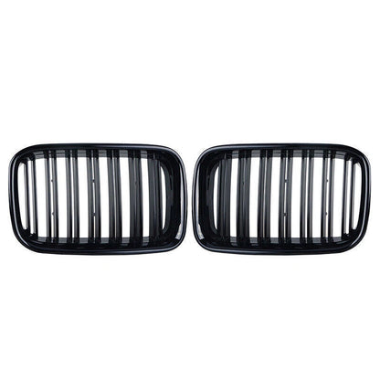 Gloss Black Front Kidney Grilles for BMW E36 3 Series Sedan (1992-1996)