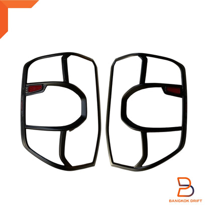 Black Red Headlight Tail Lamp Cover Trim for Ford Ranger Raptor (2022-2025)