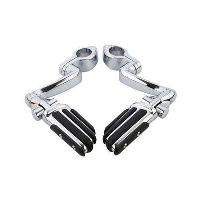 32mm Adjustable Highway Foot Peg Mount Clamps for Harley Touring Softail