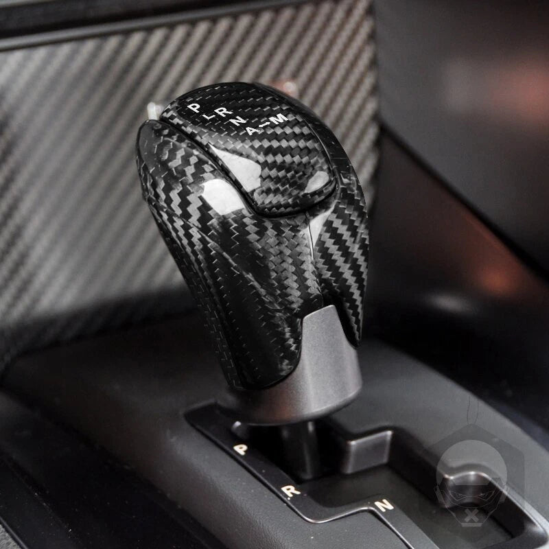 Carbon Fiber Engine Button & Gear Shift Knob Cover Trim for NISSAN GTR R35 08-16