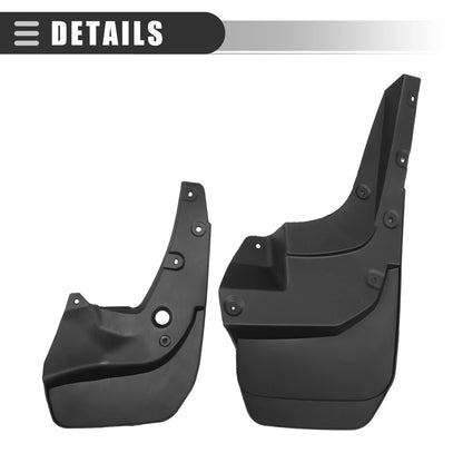 Car Mud Flaps Splash Guards  Black for Toyota 4Runner (2010-2023)