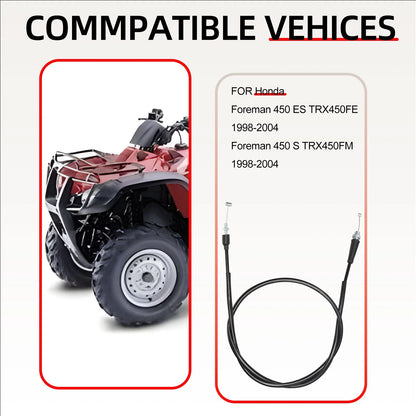 Throttle Cable for Honda Foreman 450 TRX450 1998-2004