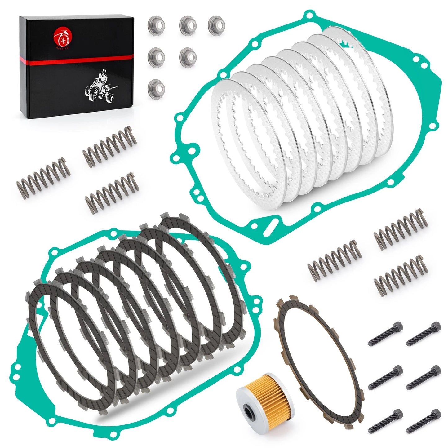 Clutch Plates Kit Gaskets Springs for Polaris Outlaw Predator (2003–2007)
