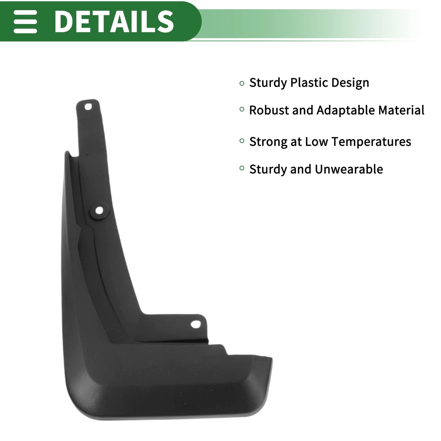Mud Flaps Splash Guards for Ford Escape (2020) - Durable Mount Accessories