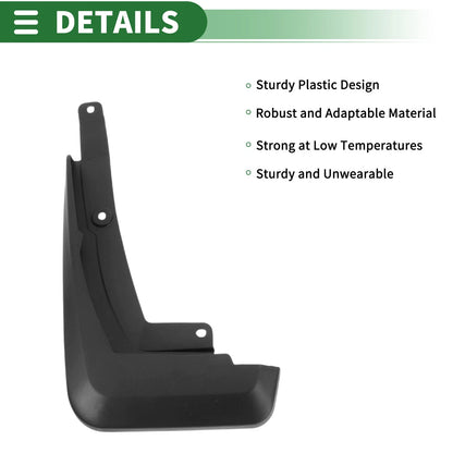 Mud Flaps Splash Guards for Ford Escape (2020) - Durable Mount Accessories