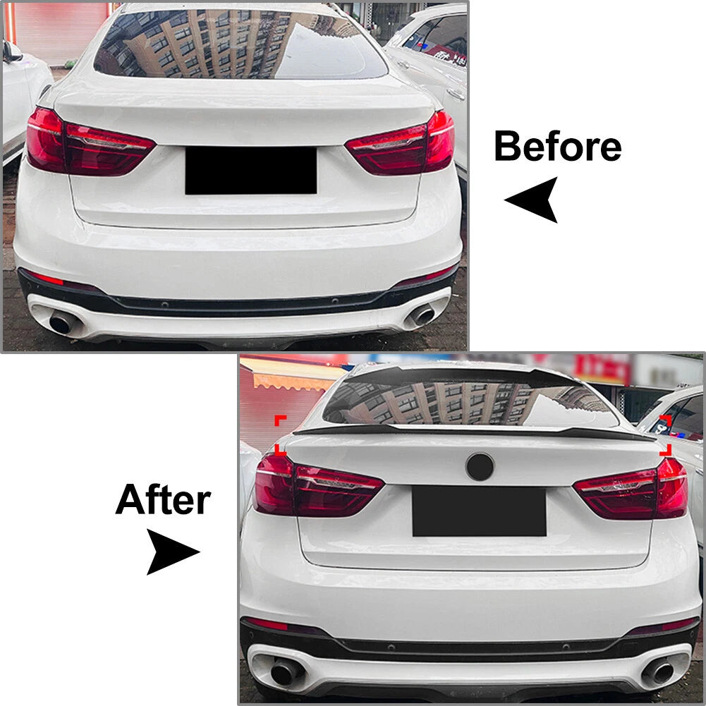 Rear Trunk Roof Spoiler Wing for BMW X6 F16 X6M (2014-2019)