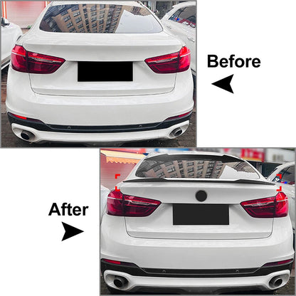 Rear Trunk Roof Spoiler Wing for BMW X6 F16 X6M (2014-2019)