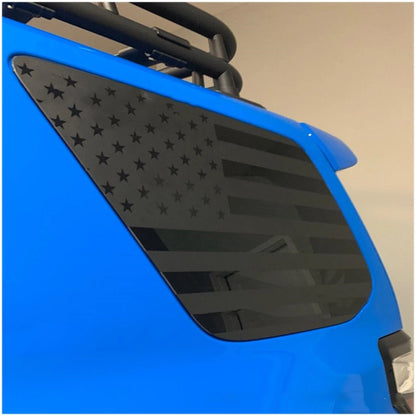 2 x Vinyl American Flag Rear Window Stickers for Toyota 4Runner (2010-2020)