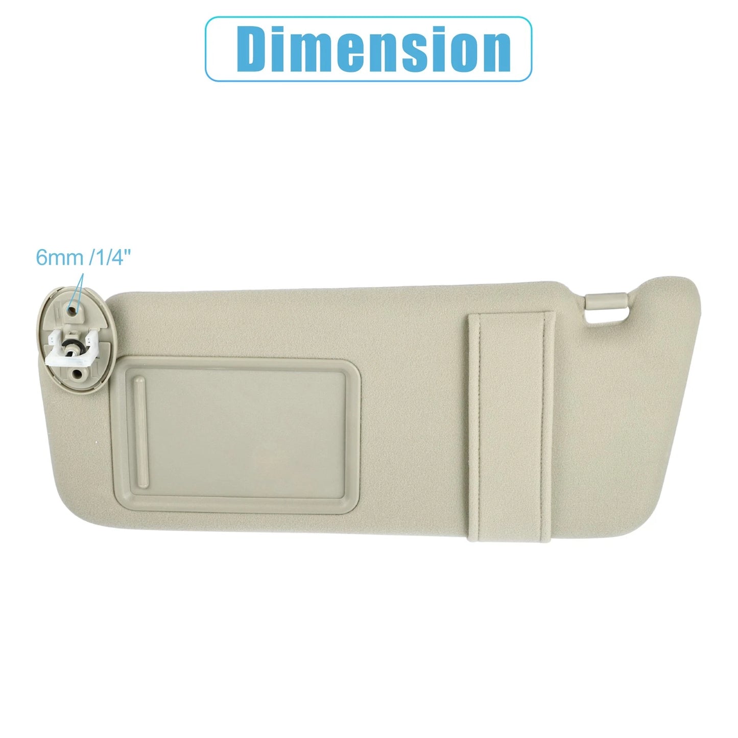 Front Left Side Car Sun Visor for Toyota Venza (2009-2016) Beige