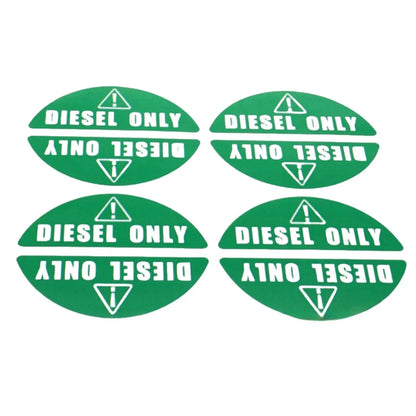 Diesel Only Sticker Decal for Fuel Tank Door - Vinyl Laminate Label