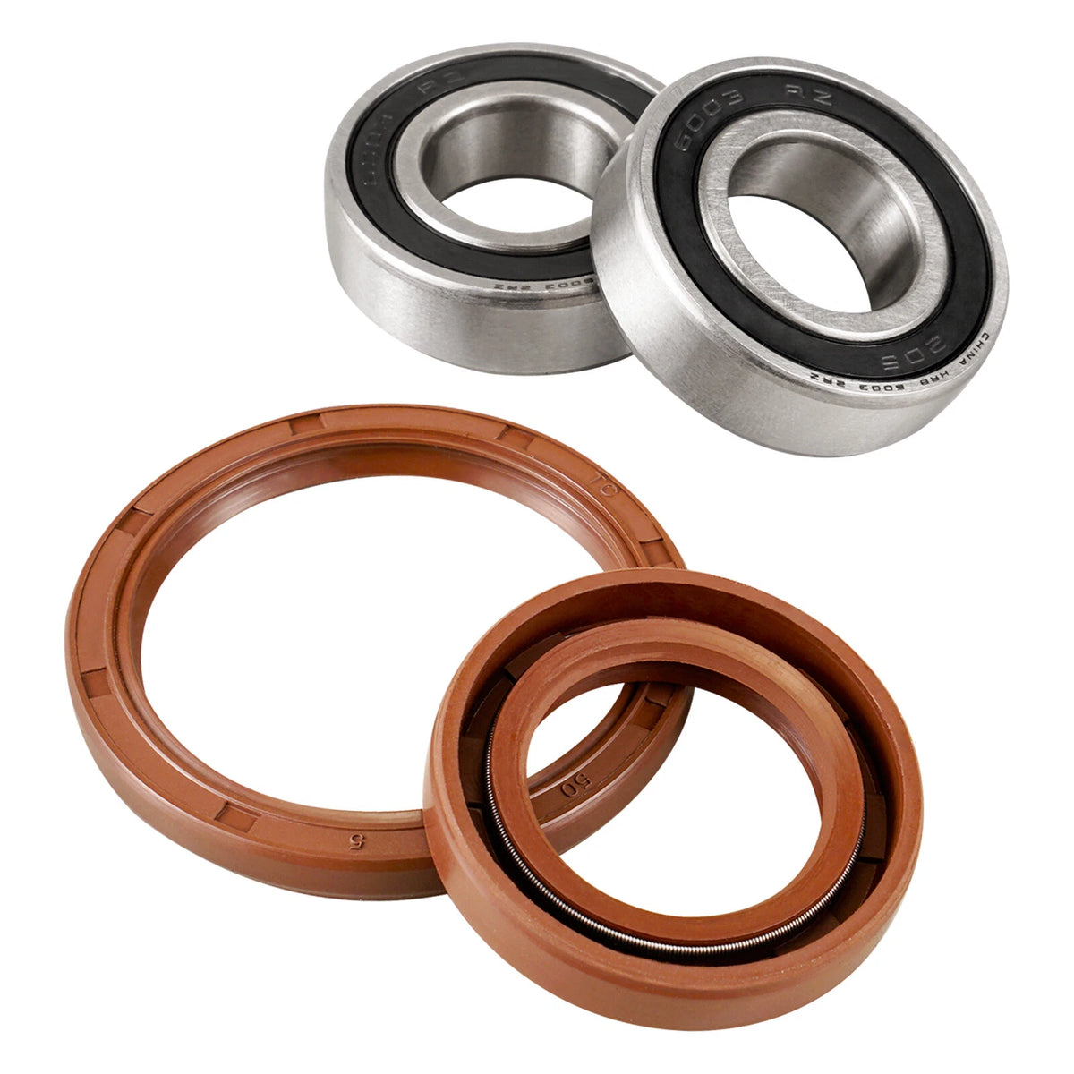 4PCS Front Wheel Bearings & Oil Seals Kit for Honda XR650L (1993-2025)