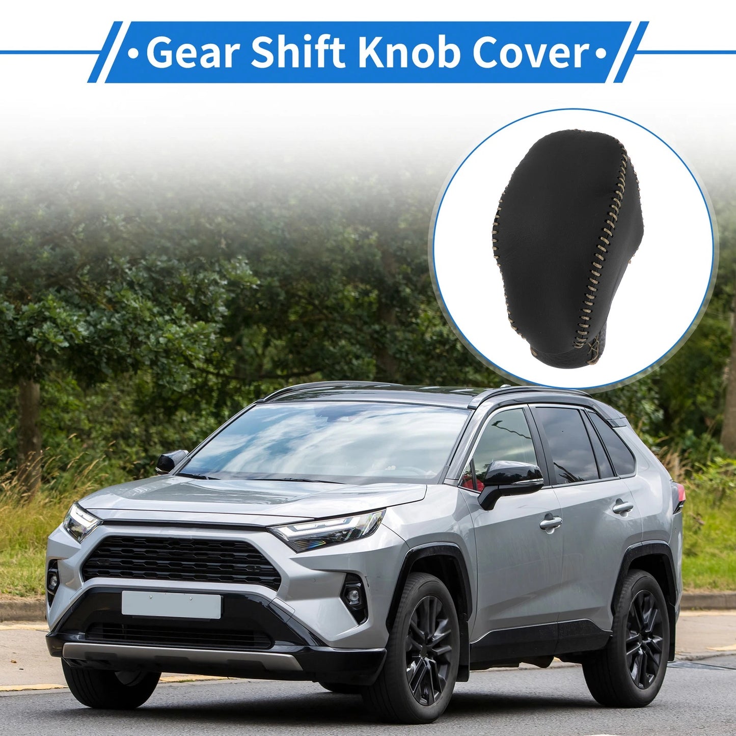 1pc Car Gear Shift Knob Cover for Toyota RAV4 (2019–2024)