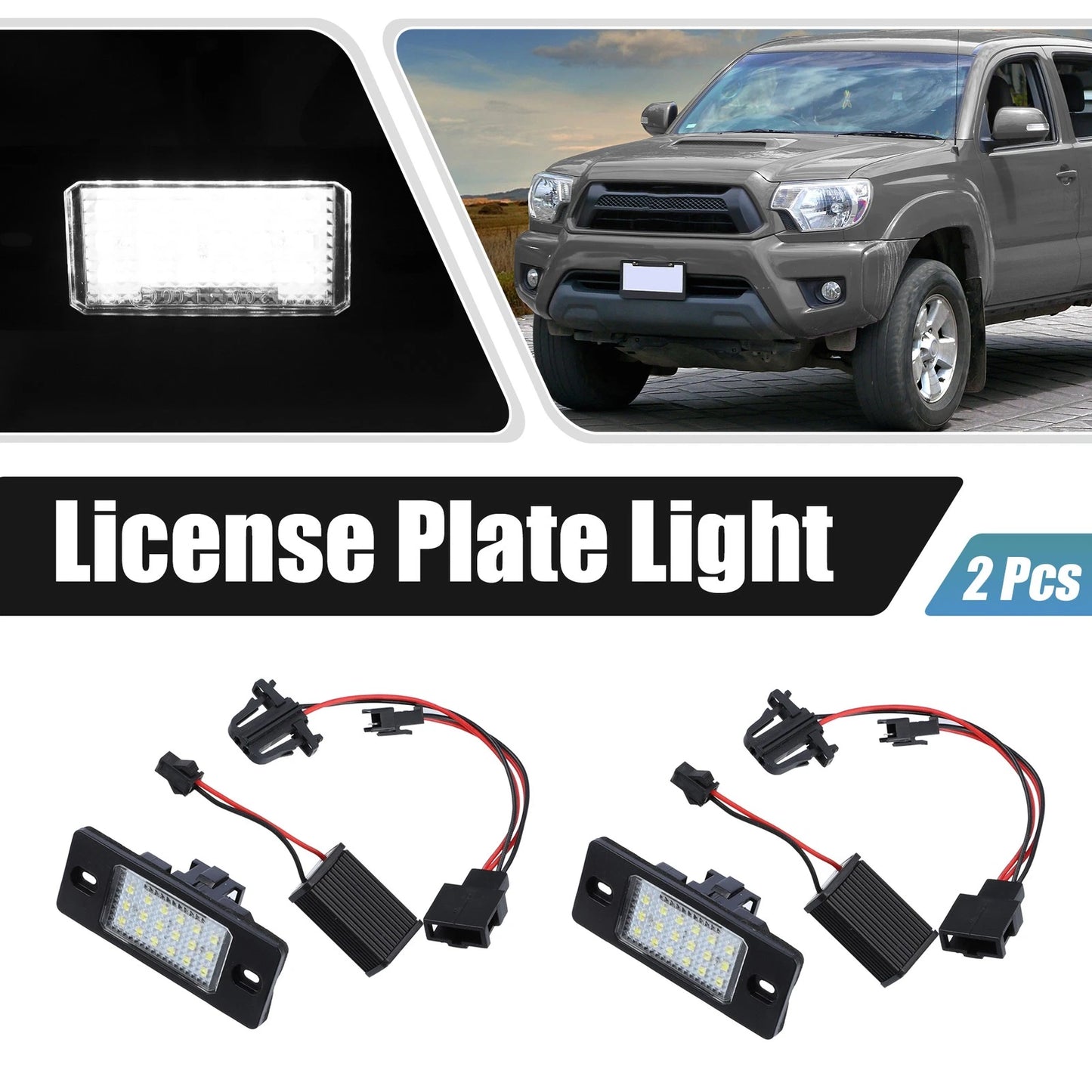LED License Plate Lights for VW Jetta with Decoders