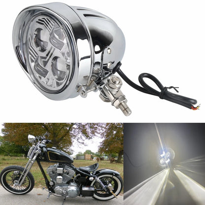 4.5" White LED Headlight for Harley Chopper Bobber