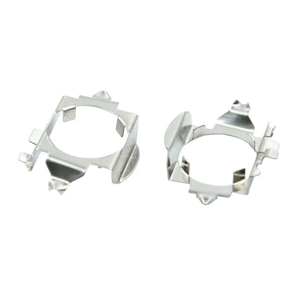 2 x Silver Tone Metal H7 Headlight Holders for Mercedes-Benz B-Class (2012-2019)