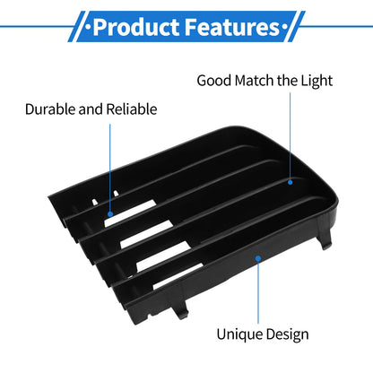 Front Left & Right Fog Light Grills for Toyota Prius (2004-2009)