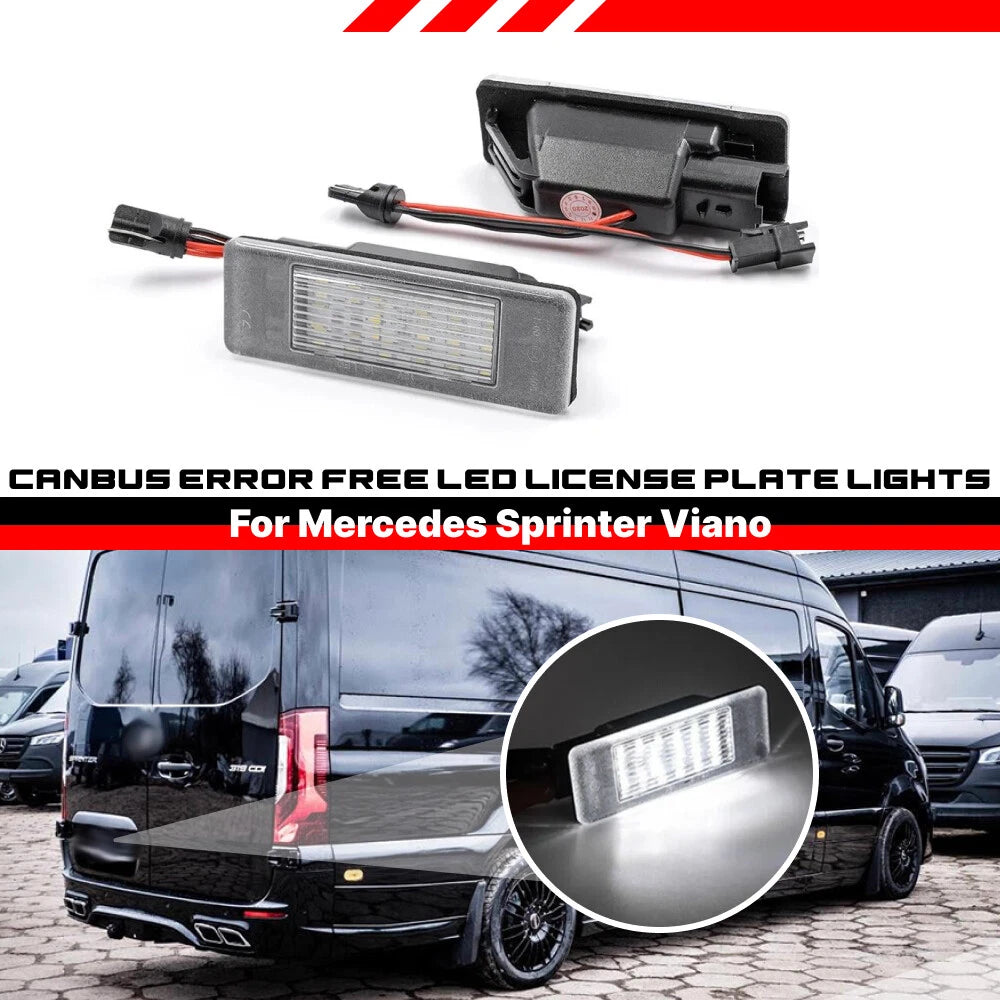 LED License Plate Light for Mercedes-Benz Sprinter 906 Viano W639 Vito W639
