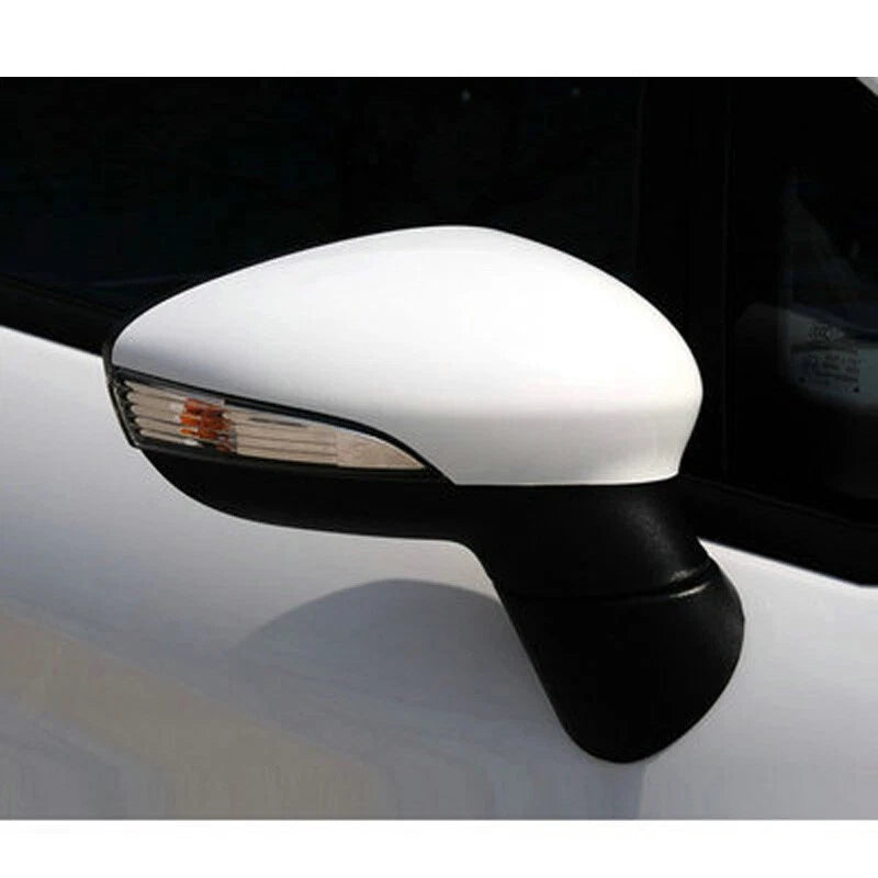 Right Side Rearview Mirror Cover for 2011-2017 Ford Fiesta - White