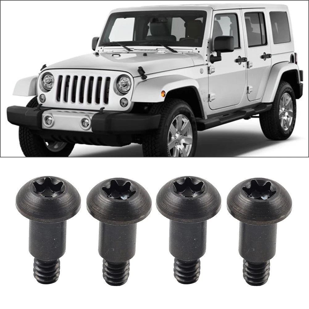 4 x Torx Soft Top Bow Roll Bar Bracket Mounting Screws for Jeep Wrangler (97-17)