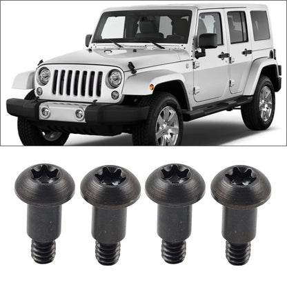 4 x Torx Soft Top Bow Roll Bar Bracket Mounting Screws for Jeep Wrangler (97-17)