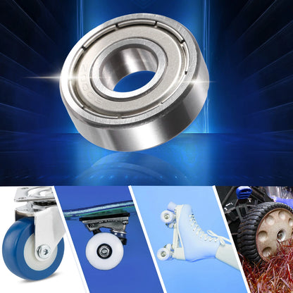 2pcs 10x26x8mm Double Shield Single Row Deep Groove Ball Bearings for Car