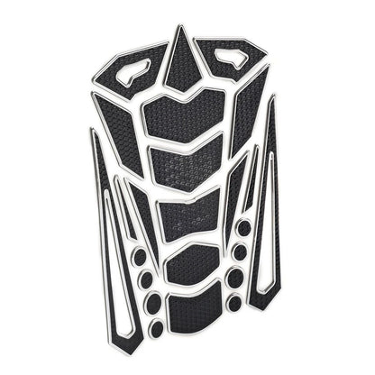 Silver Motorcycle Oil Fuel Tank Pad Cover Guard Protector Decal Sticker